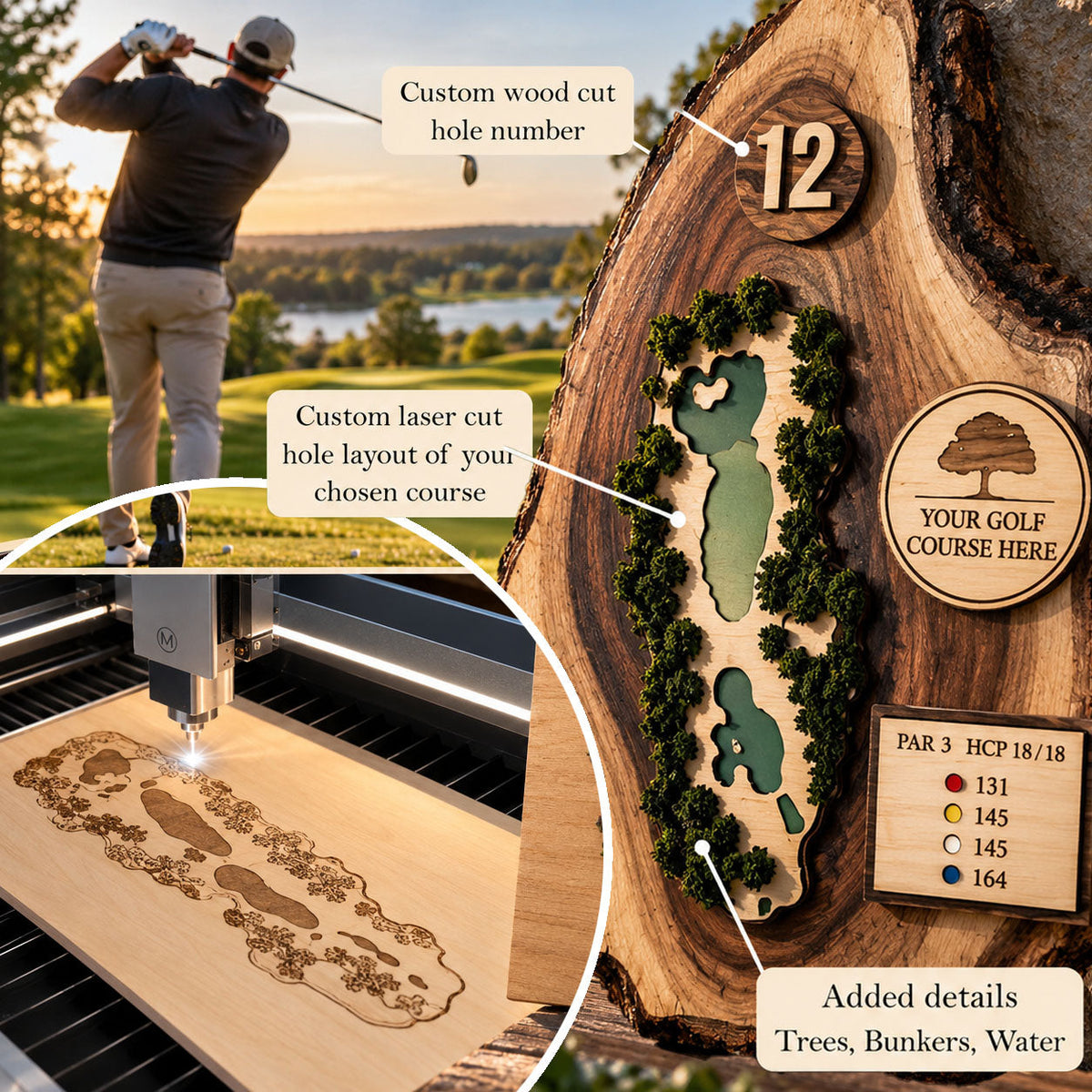 Custom Golf Plaque
