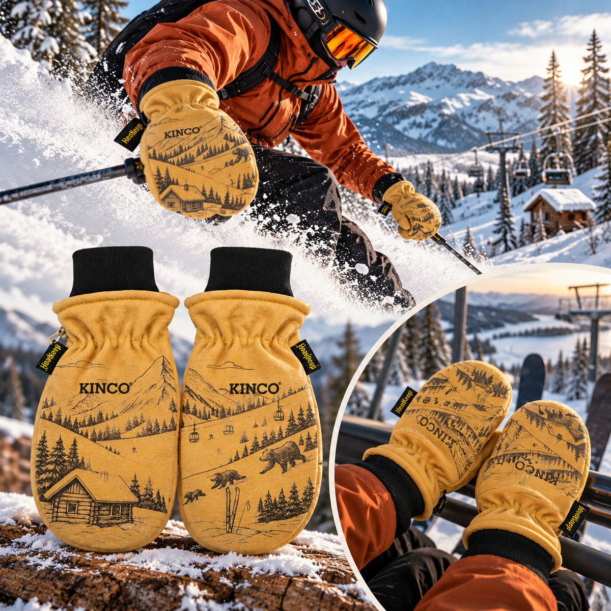 Custom Engraved Kinco Gloves