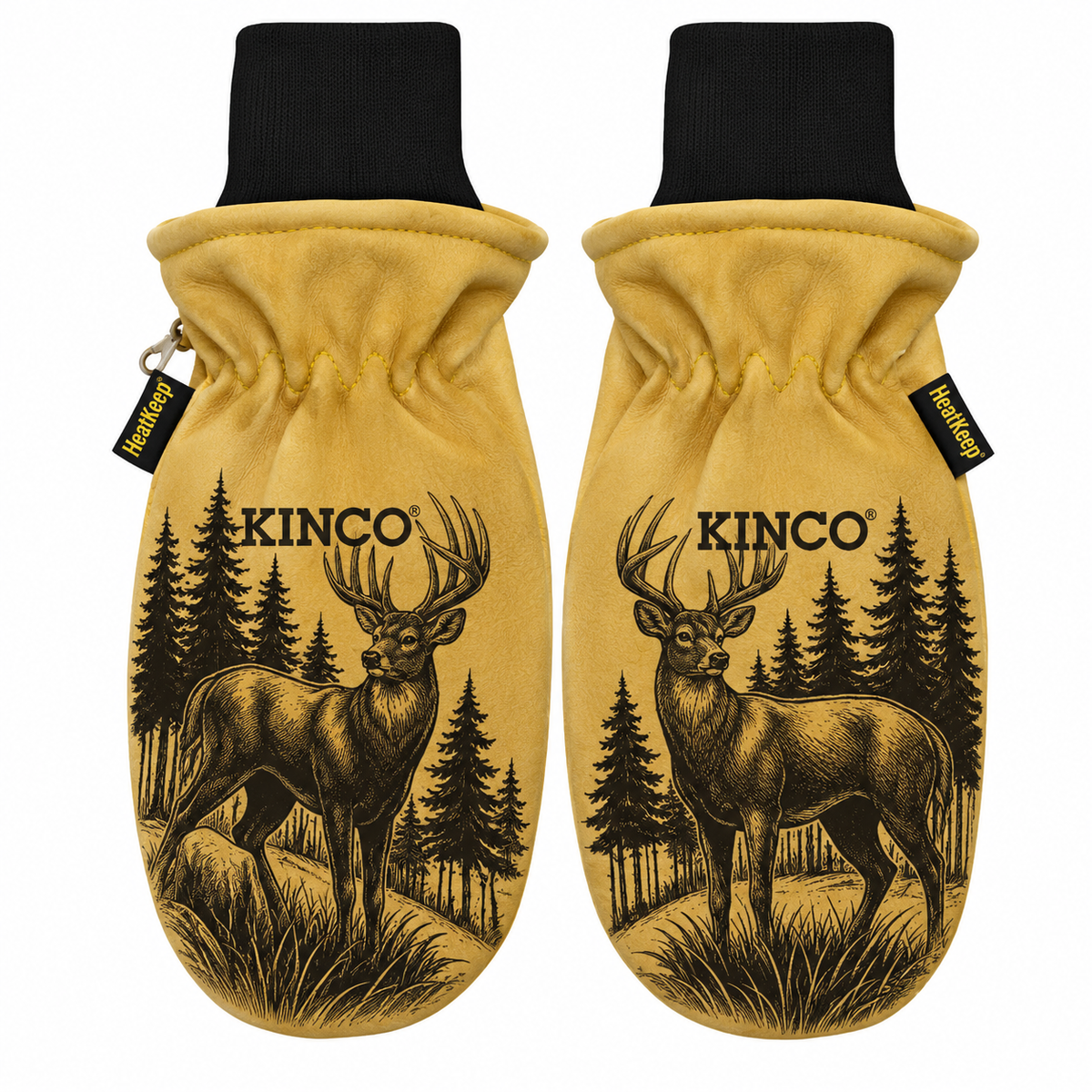 Laser Engraved Kinco Gloves – Deer Design
