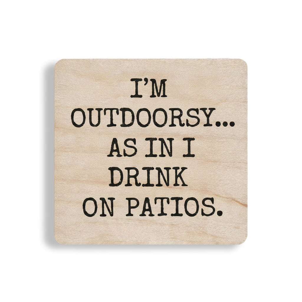 Custom Engraved Wood Coasters – Personalized Text